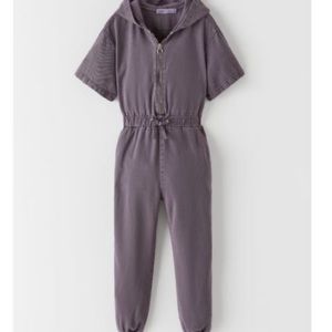 Size 6 Zara purple hooded jumper